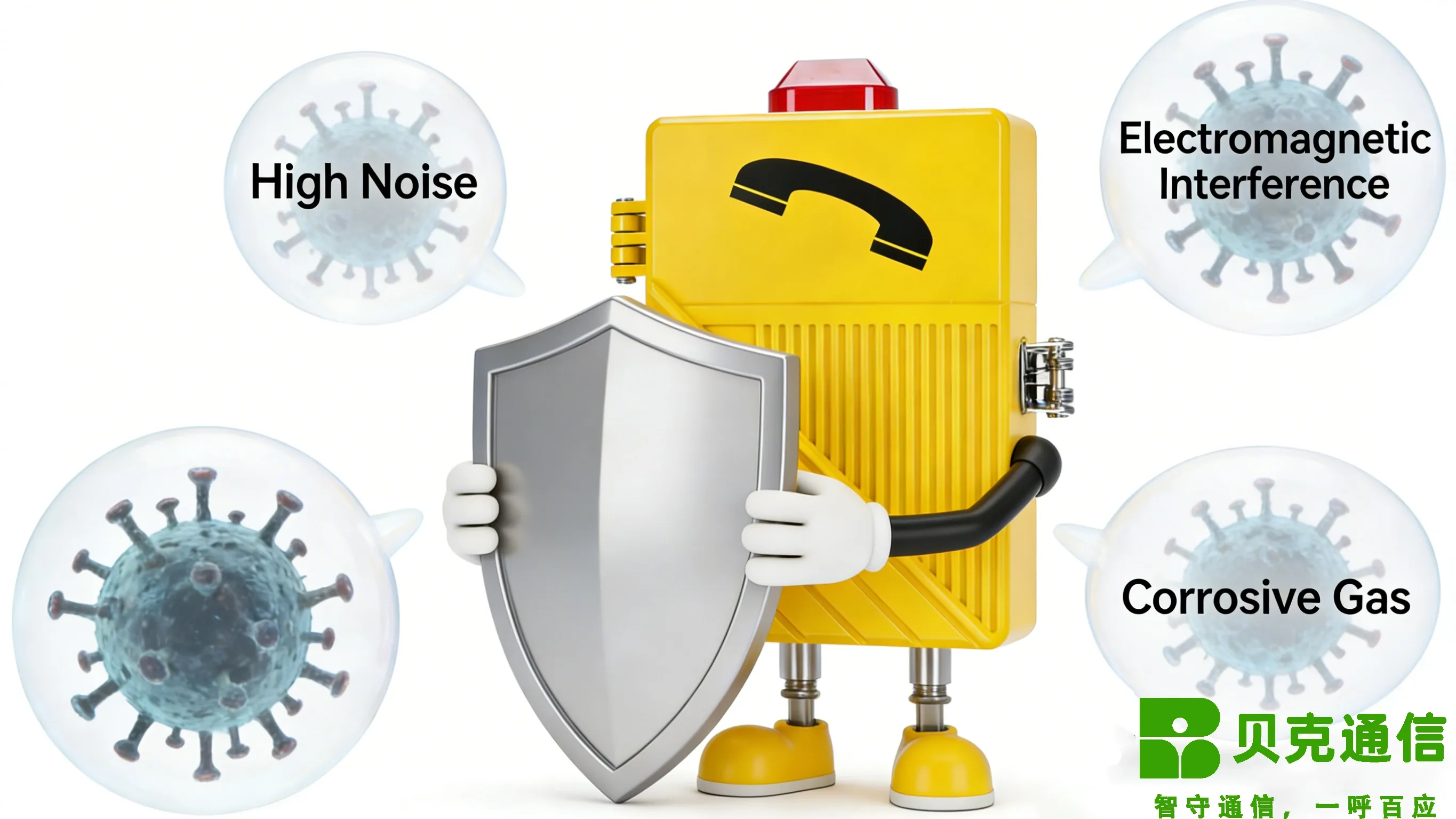 Estação de endereços públicos à prova de explosão: salvaguardas da segurança da 