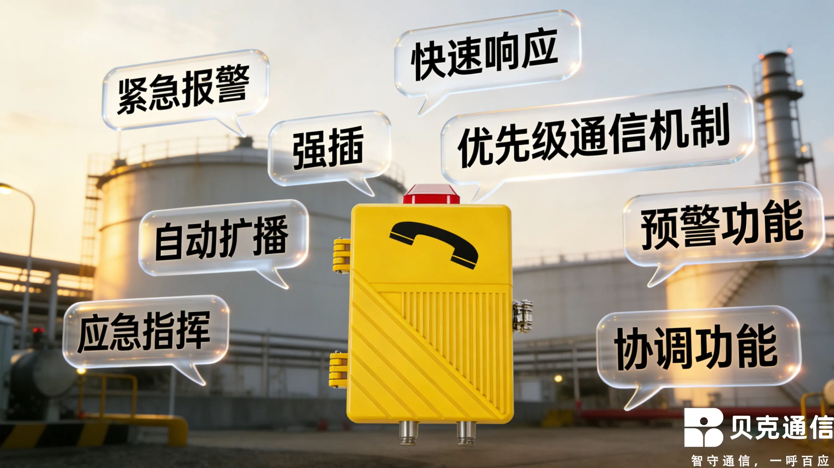 The emergency command and coordination functions of explosion-proof telephones The emergency command and coordination functions of explosion-proof telephones