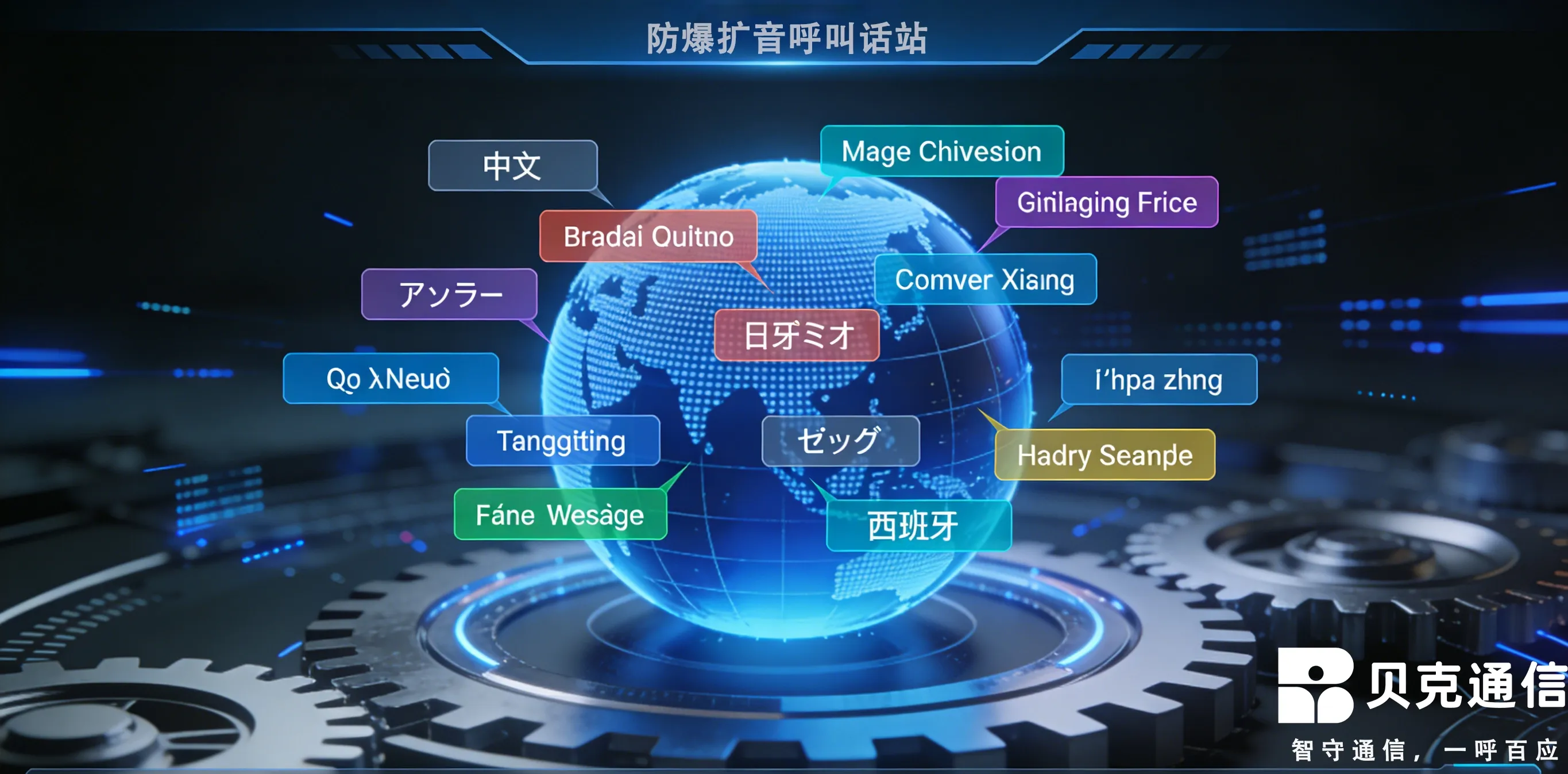 Implantação Internacional de Estações PA à Prova de Explosão Multilíngues