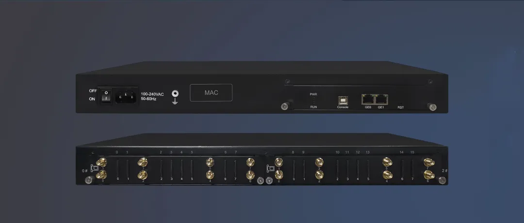 Vistas frontal e traseira do produto