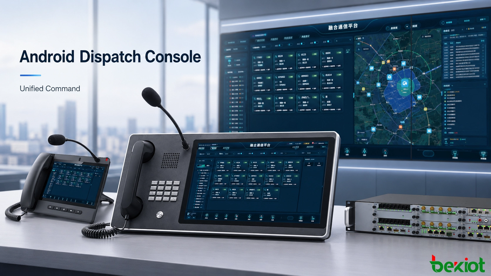 Solução de Console de Despacho Android para Comando e Comunicação Unificados
