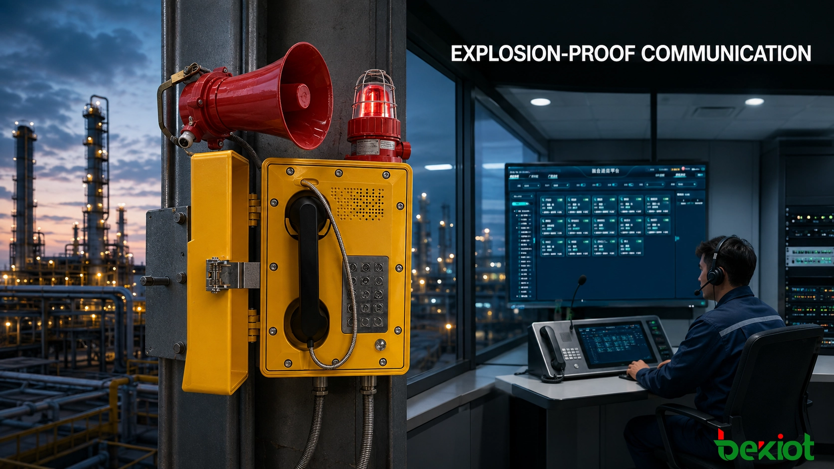 Como integrar telefones à prova de explosão com comunicações